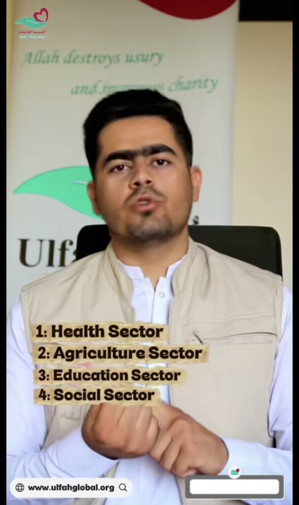 موږ په څلورو برخو کې فعالیت ترسره کوو!